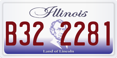 IL license plate B322281