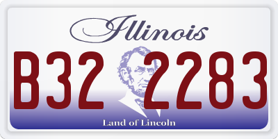 IL license plate B322283