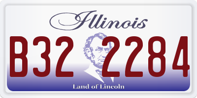 IL license plate B322284