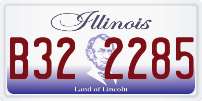 IL license plate B322285