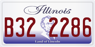 IL license plate B322286