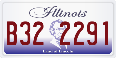 IL license plate B322291