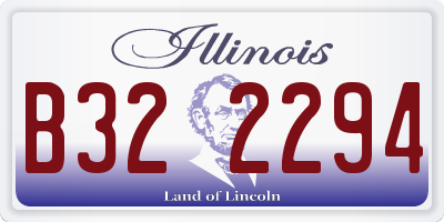 IL license plate B322294