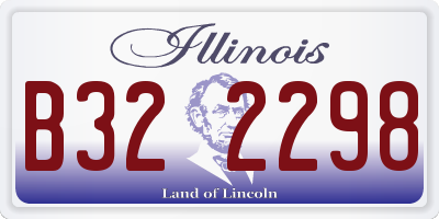 IL license plate B322298