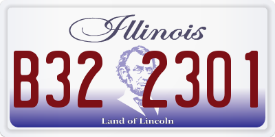 IL license plate B322301