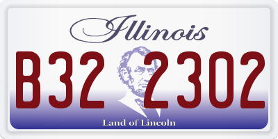 IL license plate B322302