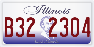 IL license plate B322304