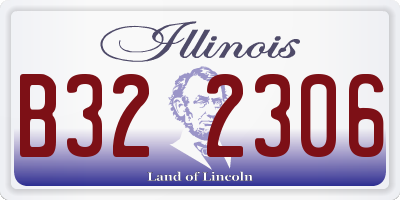 IL license plate B322306