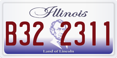 IL license plate B322311