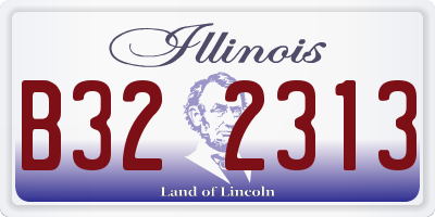 IL license plate B322313