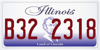 IL license plate B322318