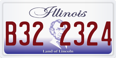 IL license plate B322324