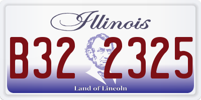 IL license plate B322325
