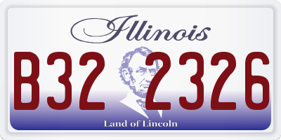 IL license plate B322326