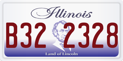 IL license plate B322328