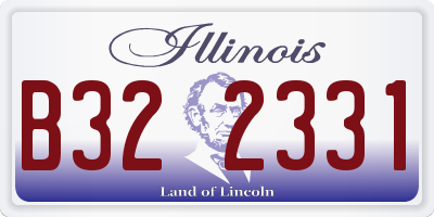 IL license plate B322331