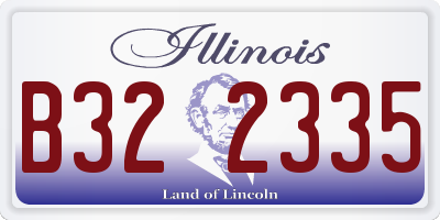 IL license plate B322335