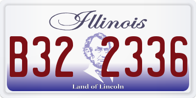 IL license plate B322336