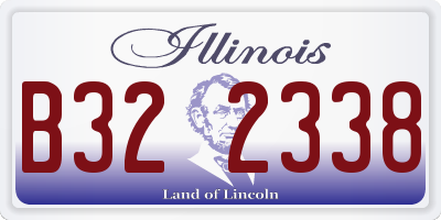 IL license plate B322338