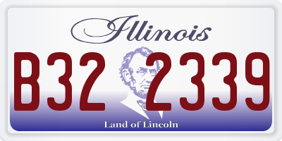 IL license plate B322339