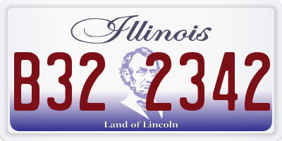 IL license plate B322342