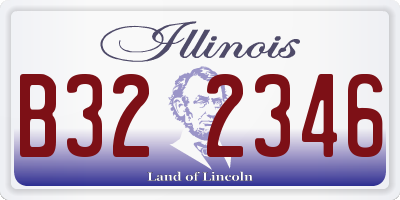 IL license plate B322346