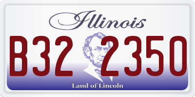 IL license plate B322350