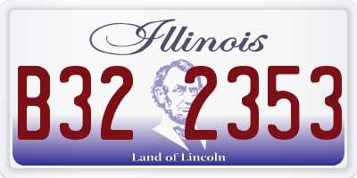 IL license plate B322353