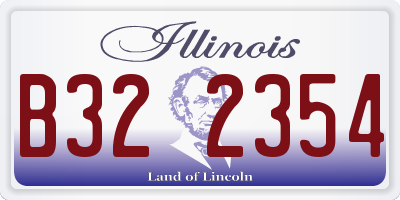 IL license plate B322354
