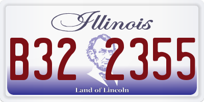 IL license plate B322355