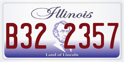 IL license plate B322357