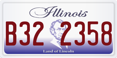 IL license plate B322358