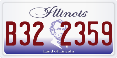 IL license plate B322359