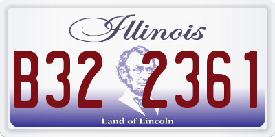 IL license plate B322361