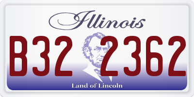 IL license plate B322362