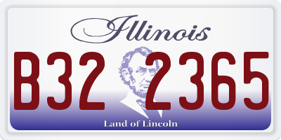 IL license plate B322365