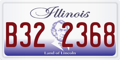 IL license plate B322368