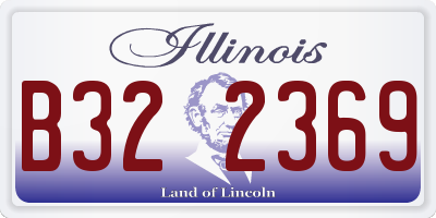 IL license plate B322369