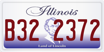 IL license plate B322372