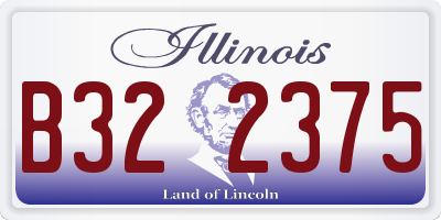 IL license plate B322375