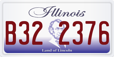 IL license plate B322376