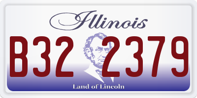 IL license plate B322379
