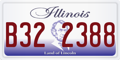 IL license plate B322388