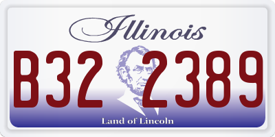 IL license plate B322389