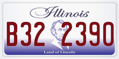 IL license plate B322390