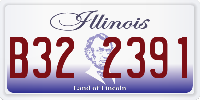 IL license plate B322391