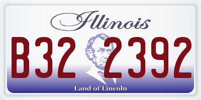 IL license plate B322392