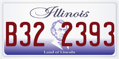 IL license plate B322393