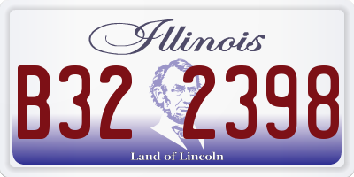 IL license plate B322398