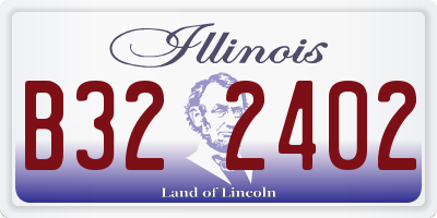 IL license plate B322402